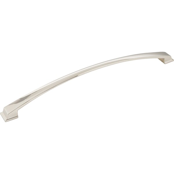 Jeffrey Alexander 305 mm Center-to-Center Polished Nickel Arched Roman Cabinet Pull 944-305NI - main
